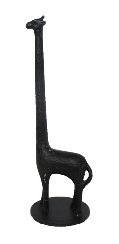 Metal giraffe black aluminium - black,