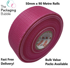 Scrim Plasterboard Fibreglass Mesh Pink Tape Ultimate Self Adhesive 50mm x 90m