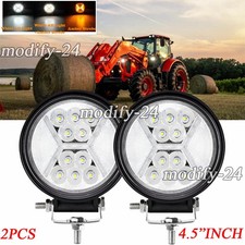 2Pcs 4.3" Round  LED Work