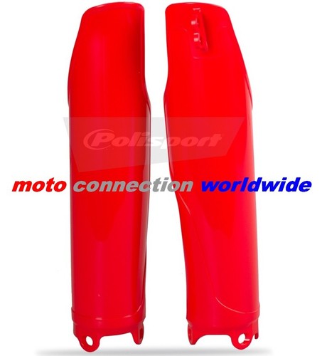 Red fork guards - guards, honda