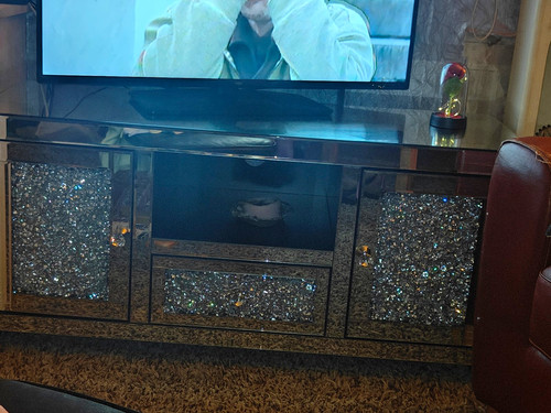 Mirrored crushed crystal - crushed, tv