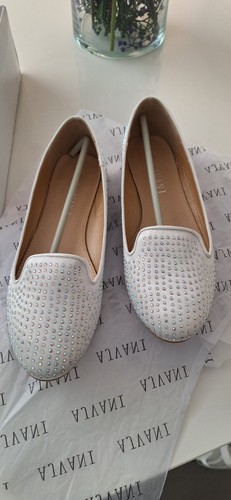Beautiful ivory satin flat