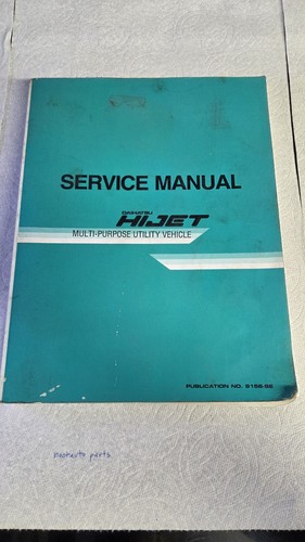 1991 daihatsu hijet service - 1991,