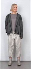 Annette Gortz Striped Cotton/Linen Trousers Size 44