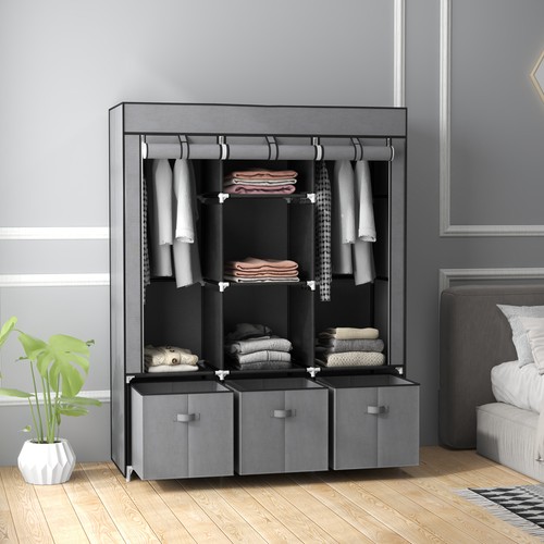 Portable camping wardrobe with - camping,
