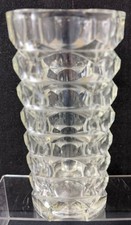 Vintage Clear Glass Vase with