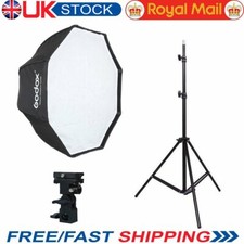 UK Godox 80cm Umbrella Octagon Softbox and Light Stand Kit For Flash Speedlite