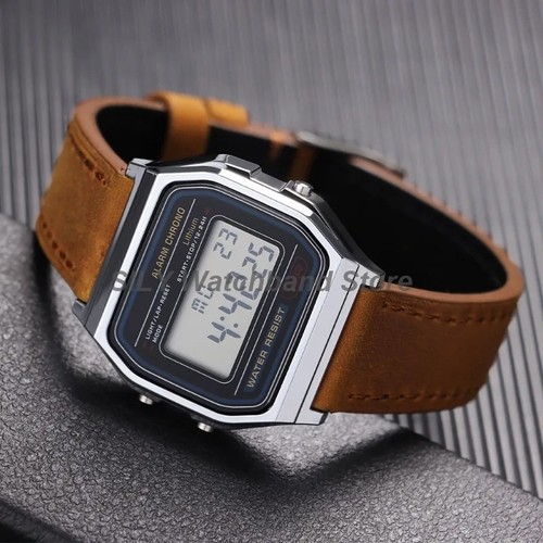 18mm genuine leather watch - genuine,