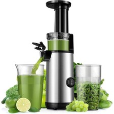 Cold Press Juicer Slow Masticating High Yield Easy Clean 600ml KIDISLE