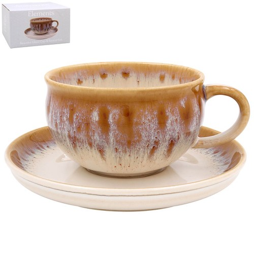 Reactive glaze cup - glaze, and