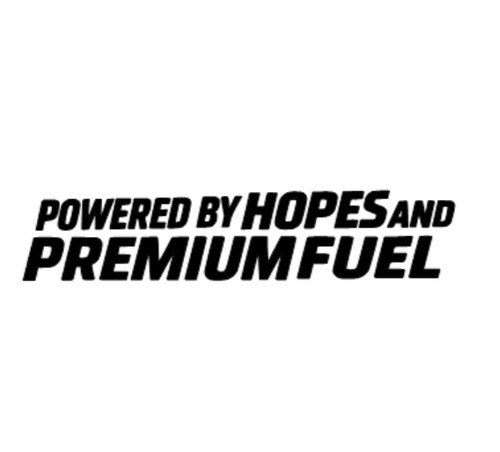 Powered sticker decal - by, sticker/decal