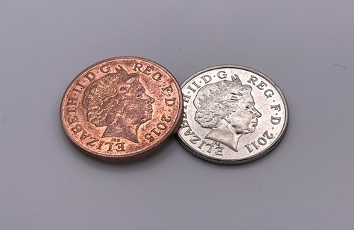 Coin unique 10p close up - unique,