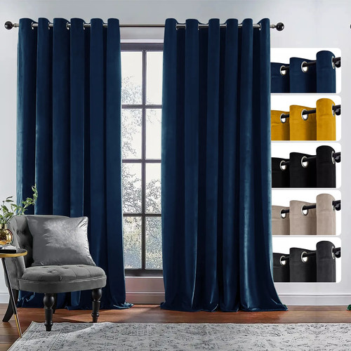 Velvet blackout curtains - blackout,