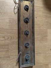 Antique 5 Switch Panel With