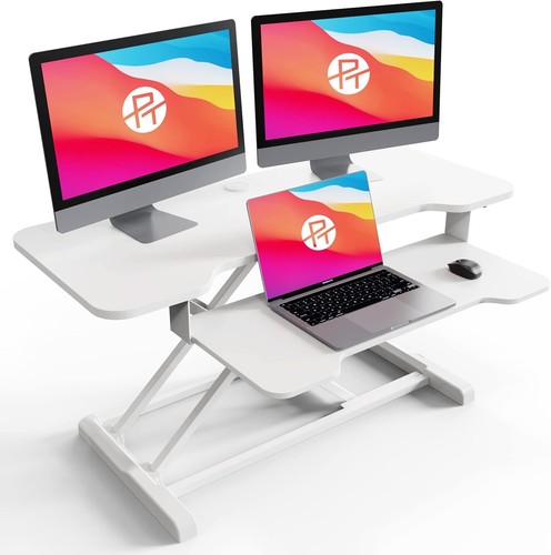 Standing desk converter - standing, 36"