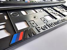 2x licenses number plate holders for BMW M Performance EU standard