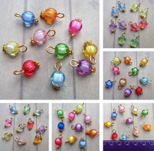 1:12 Dolls House Miniature: Choice 10x Imitation Glass Christmas Tree Baubles