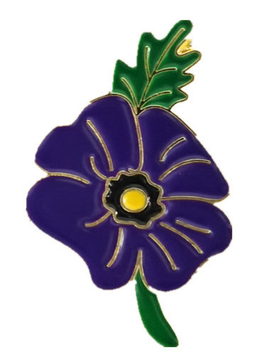 Large purple poppy - large, flower