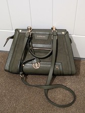 River Island Dark Green Tote Handbag
