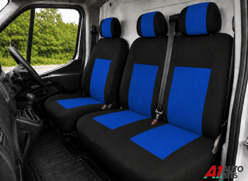 Quality blue fabric seat - quality,