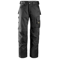 Snickers Trousers 3312 3-Series Work Trousers, Black Size 052 (36R)