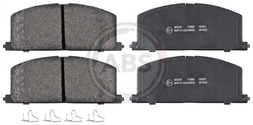 Front brake pad set s - brake, a.b.s