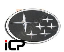 Genuine Black Metallic Stars Front Grille Badge For Subaru Impreza 92-00 GT WRX