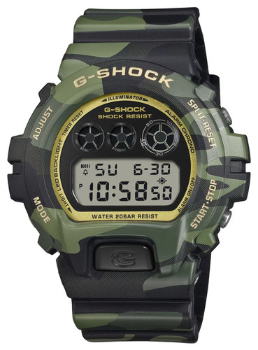 Casio shock 6900 bold camo - g-shock,