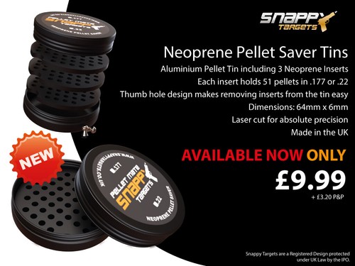 Neoprene pellet saver tins - saver,
