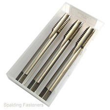 NPT National Pipe Thread High Speed Steel Straight Flute Re Threading Taps + Set