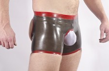 Rubber SHORTS, OPEN FRONT and