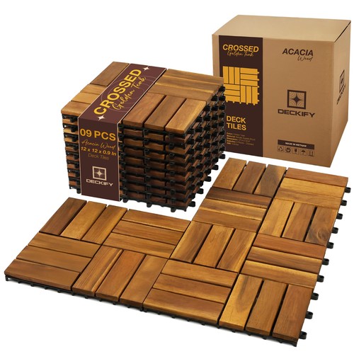Deckify 9pcs acacia - acacia, wood