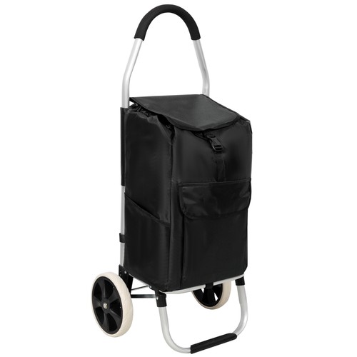 Foldable shopping trolley - foldable, with