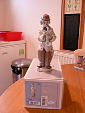 A LOVELY  LLADRO 5471 "SAD SAX" CLOWN FIGURE . PERFECT