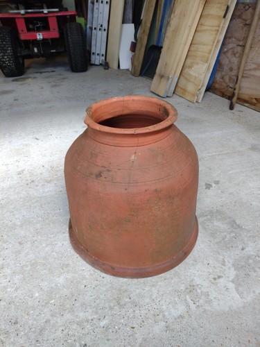 Vintage hand thrown - vintage, terracotta
