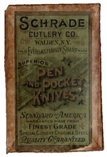 Antique Shrade Cutler Co. Pen and Pocket Knives Empty Box, ca 1904