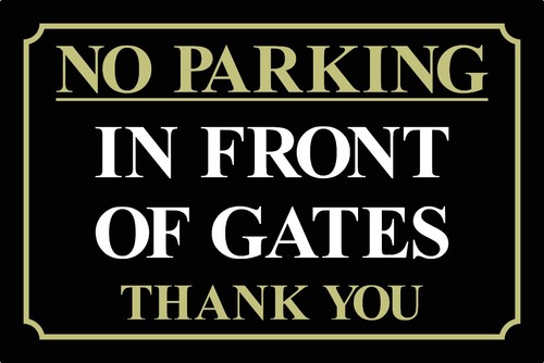Parking front of - in,