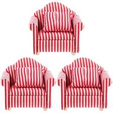  3 Sets Miniature Accessories Funny Hamster Sofa Supplies Chinchilla Toys