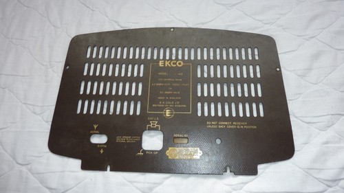 Ekco u143 radio back cover - u143,