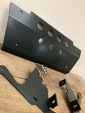 Aluminium Matt Black Steering Sump Guard 5mm Fit Land Rover Defender 90 110 130