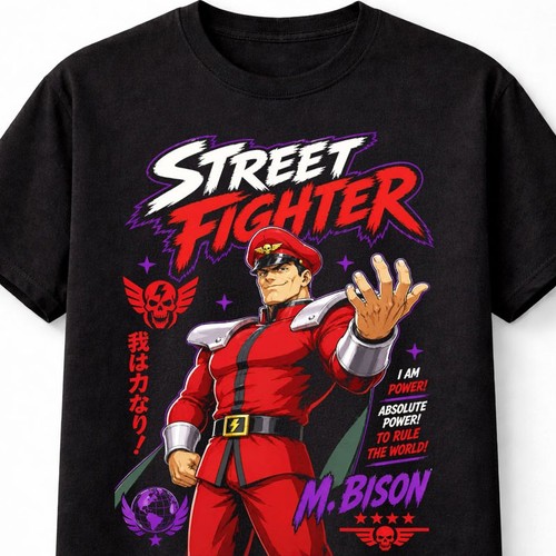 Street fighter bison retro - m,