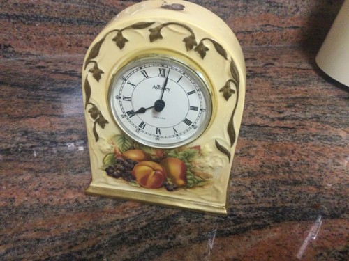 Aynsley orchard gold clock - aynsley,