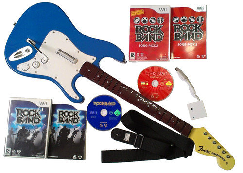 Rare wii fender rockband - rare!, wii/wi