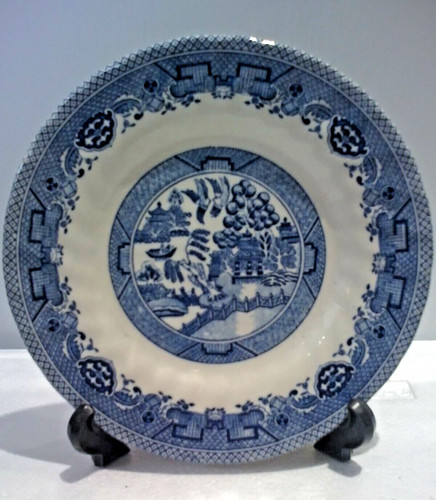 Willow pattern side tea plates - willow,