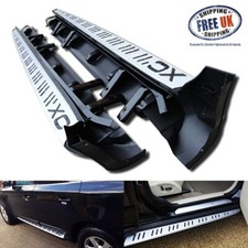 Side Step Rail Protection Bar Aluminium Running Board Kit For Volvo XC60 2008-17