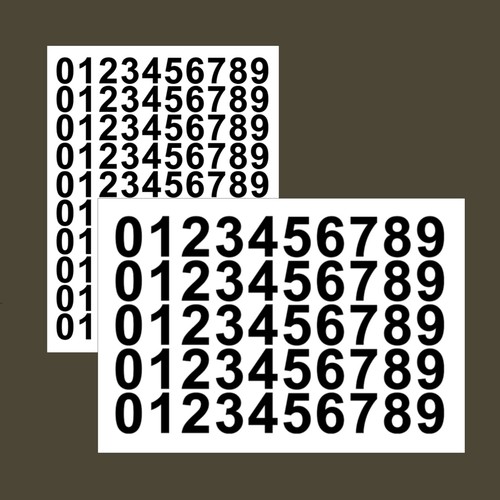 Popular small vinyl - small, numbers