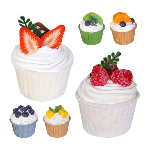 6pcs artificial cake - cake, fake