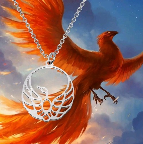 Egyptian phoenix necklace - egyptian,