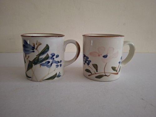 Pair hand painted cream - hand,