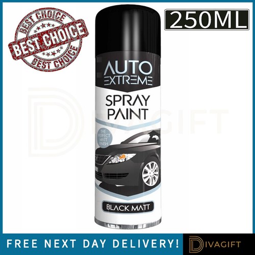 Matt black aerosol - black,